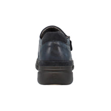 Load image into Gallery viewer, Cara Wide Fit Women&#39;s Easy Access Zip Feature Leather Slip On Shoe
