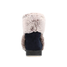 Load image into Gallery viewer, Selina Wide Fit Women&#39;s Slip On Faux Fur Trim Boot Slipper

