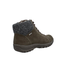 Load image into Gallery viewer, Ella Wide Fit Women&#39;s Suede Lace Up Flat Ankle Boot

