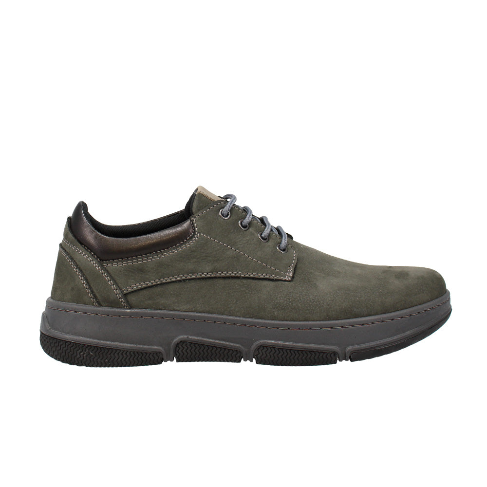 Sonny Wide Fit Men's Nubuck Leather Lace Up Flat Shoe