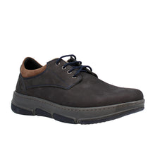Load image into Gallery viewer, Sonny Wide Fit Men&#39;s Nubuck Leather Lace Up Flat Shoe
