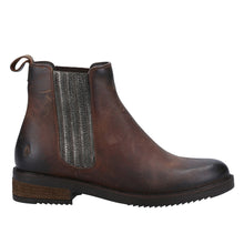 Load image into Gallery viewer, Stella Standard Fit Women&#39;s Pull On Leather Chelsea Boot With Leopard Print Contrast Panel
