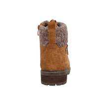 Load image into Gallery viewer, Melodie22 Wide Fit Women&#39;s Knitted Trim Lace Up Suede Boot
