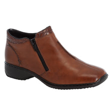 Load image into Gallery viewer, Salen22 Standard Fit Women&#39;s Leather Zip Fastening Ankle Boot
