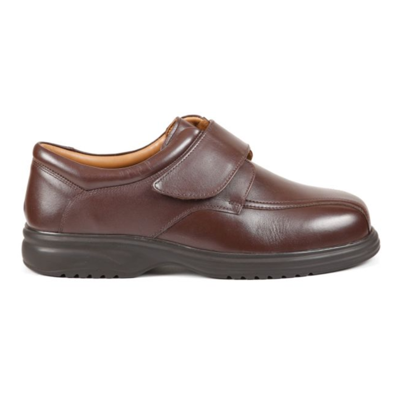 Tony | Men's Extra Wide Touch Fastening Leather Shoe | Sandpiper ...