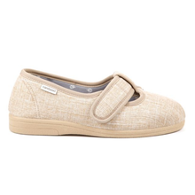 Load image into Gallery viewer, Tracy - Women&#39;s Extra Wide Lightweight Twin Strap Touch Fastening Flat Shoe
