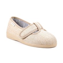 Load image into Gallery viewer, Tracy - Women&#39;s Extra Wide Lightweight Twin Strap Touch Fastening Flat Shoe
