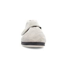 Load image into Gallery viewer, Tranquil Extra Wide Women&#39;s Velcro Strap Fastening Warm Lined Velour Slipper
