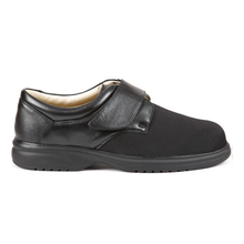 Load image into Gallery viewer, Travis - Men&#39;s Extra Wide Single Strap Touch Fastening Flat Leather Shoe
