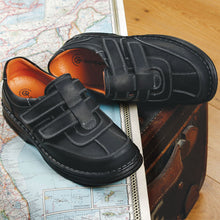 Load image into Gallery viewer, Trent - Men&#39;s Extra Wide Double Strap Touch Fastening Super Soft Leather Shoe
