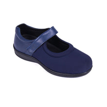 Load image into Gallery viewer, Walmer - Women&#39;s Extra Wide Stretchy &amp; Accommodating Single Strap Touch Fastening Flat Shoe

