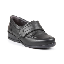 Load image into Gallery viewer, Wardale - Women&#39;s Extra Wide Single Strap Touch Fastening Super Soft Leather Shoe
