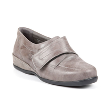 Load image into Gallery viewer, Wardale - Women&#39;s Extra Wide Single Strap Touch Fastening Super Soft Leather Shoe
